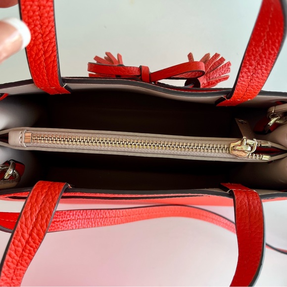 Kate Spade Med Satchel Handbag Hayes Orange Tamarillo, New Retail $319 WKRU6971. - Picture 8 of 10